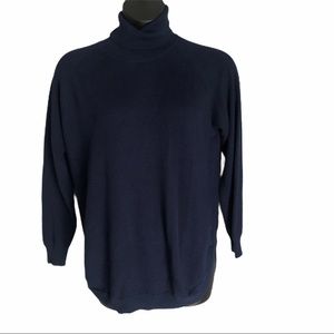 Joan Vass Blue Sweater XL